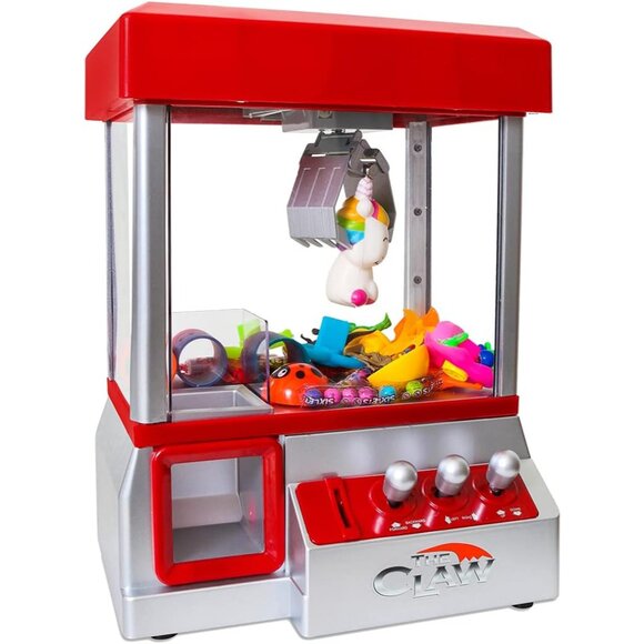 Claw Machine Arcade Game with Sound, Cool Fun Mini Candy Grabber Prize Dispenser